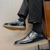 Fashion New Brogues 2025 Men Non-slip Flats Shoe Casual Shoes Ankle Boots Fashion Loafers Lace Up Shoes Men Boots Men Sneakers Versatile