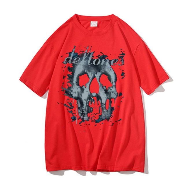 1371 fiyatlarından başlayan Deftones Kafatası Siyah Grafik Baskı T