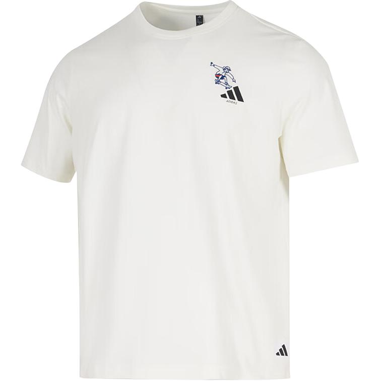

Adidas SS25 Скейтборд Спорт Свободный крой Футболка с коротким рукавом и круглым вырезом Мужские топы KC2870 2XL