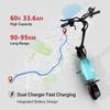 2025 Heißer Verkauf ZonDoo ZO01 plus 5600W60V33AH Doppelmotor Offroad Elektroroller, Typ C Vollfederung Schnelle Geschwindigkeit 65KMH 45MPH