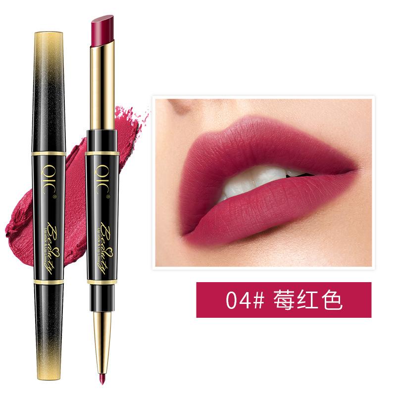 Lipstick, Lip Liner, Double-Ended Two-In-One Live Broadcast, Recommended Makeup, Rotating Lip Liner, Hook Line Drawing Lipstick