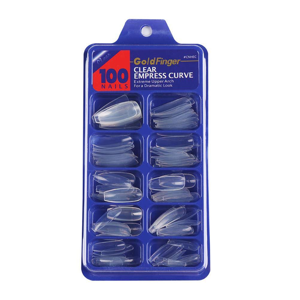 

100 шт. Накладные кончики ногтей с полным покрытием Накладные наконечники для ногтей Инструменты для маникюра своими руками для маникюрных салонов и DIY Nai