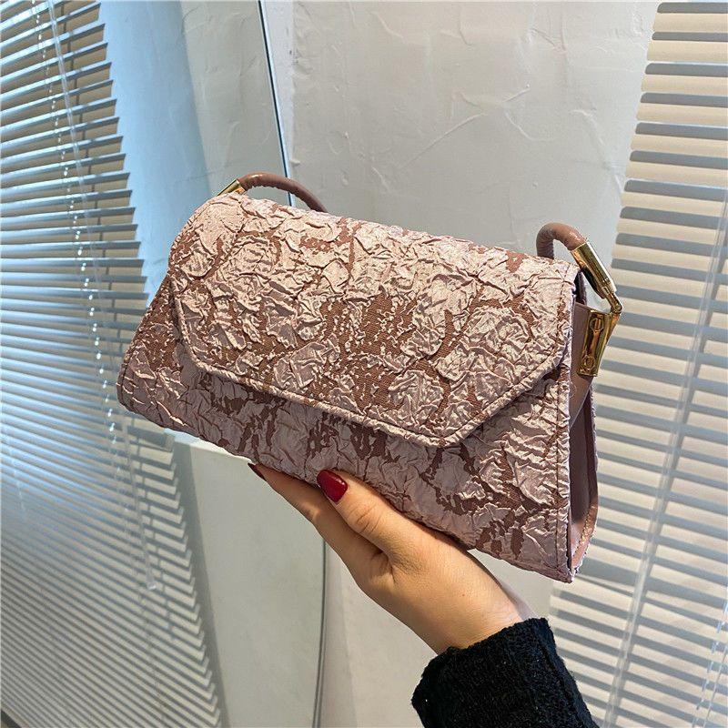 

Современный дизайн, стильная сумка через подмышку для женщин, модная ретро-сумка на одно плечо для женщин розовый