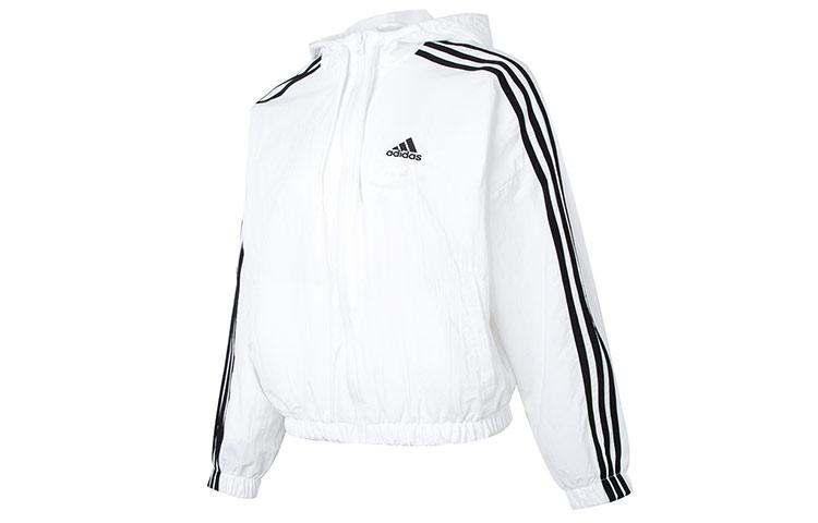 Adidas Free Shipping With AdiClub Essentials 3 Stripes Woven Windbreaker IC0560 XS