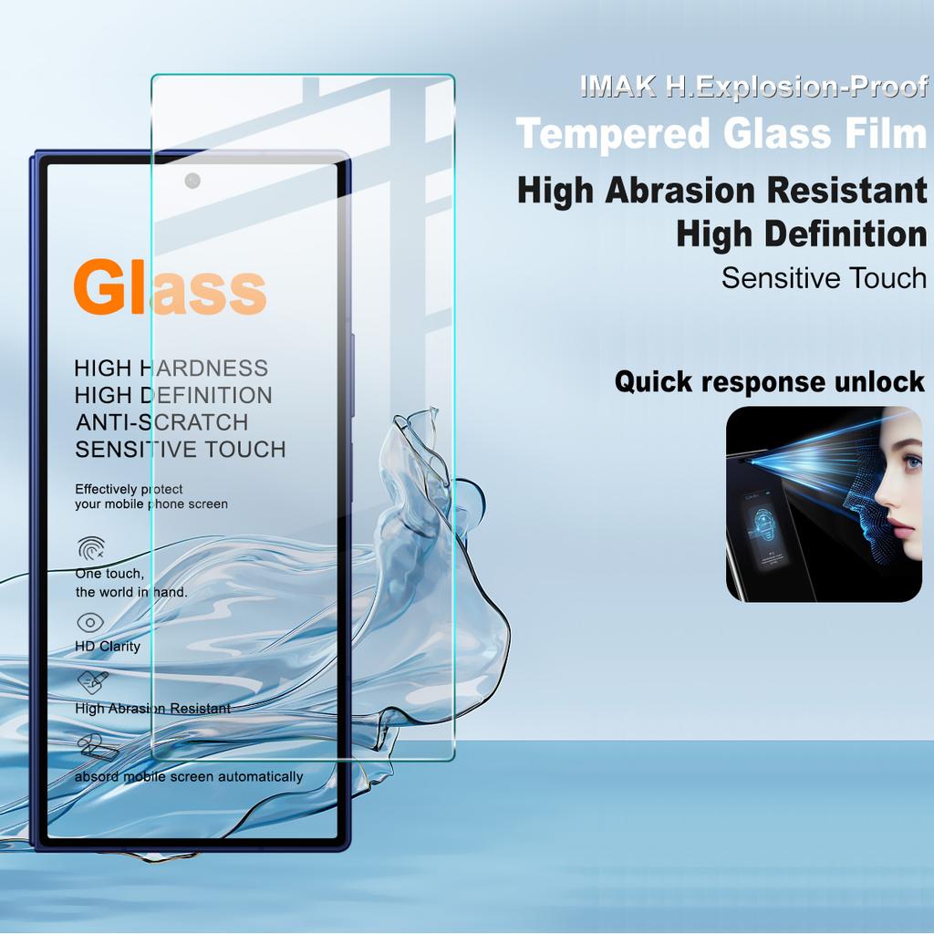 Für Samsung Galaxy Z Fold8 Ultra 5G Fold 8 Gehärtetes Glas IMAK H Displayschutzfolie Unterstützung Fingerabdruck
