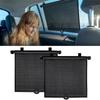 Black UV-Protection Curtains Universal Sunshade Roller Blinds Car Window Sun Visors  Home Office