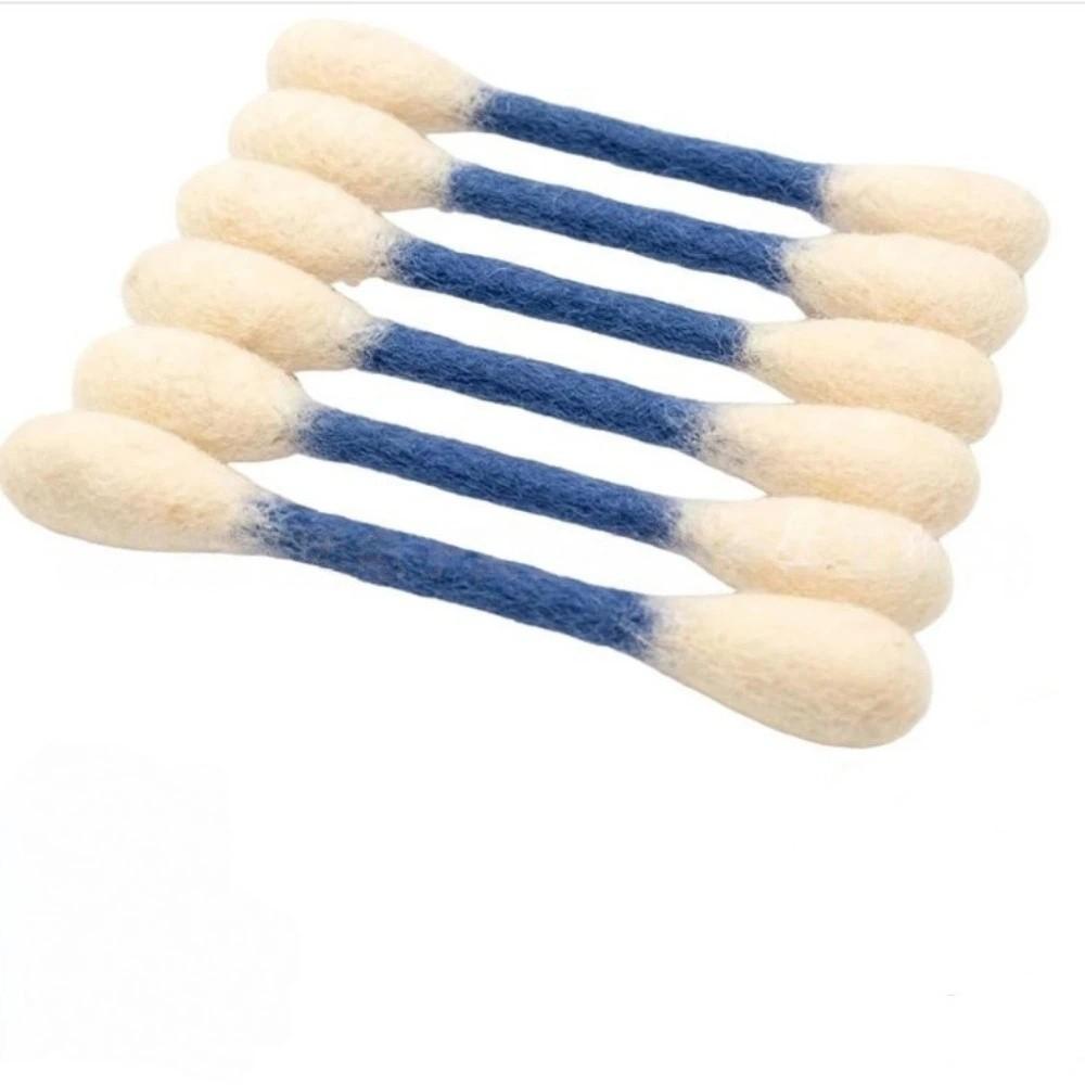 6Pcs Durable Cotton Swab Cat Toy Oversized Cat Accessories Kitten Chew Toy  Dental Cleaning