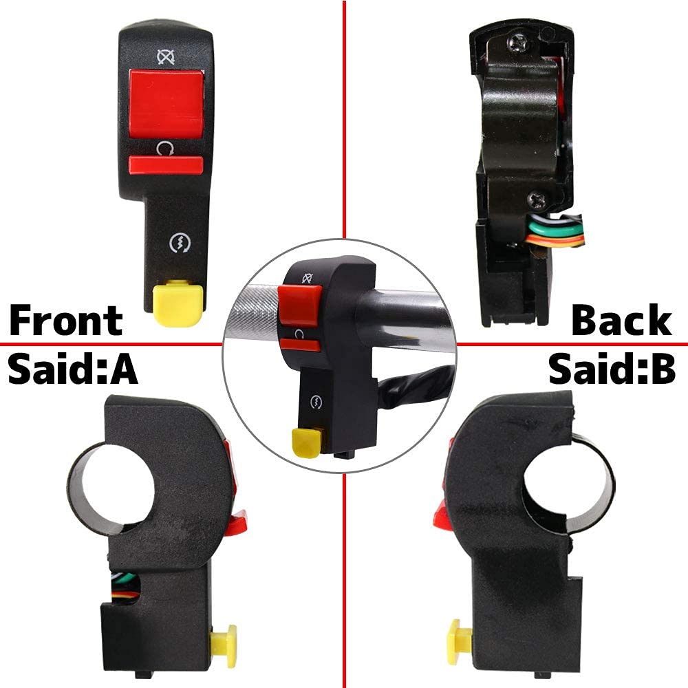 Universal Motorcycle Motorcycle Engine Start Stop Kill Cell Switch Handle Bar Headlight Fog Light