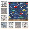 Curtain Illustration Car Children'S Room 3D Digital Printing Blackout Curtain Punching