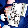 Cartoon Panda Case For Samsung Galaxy S26 Ultra S25 S24 S23 S22 S21 S10 Plus S20 FE S25 Ultra Cover Funda