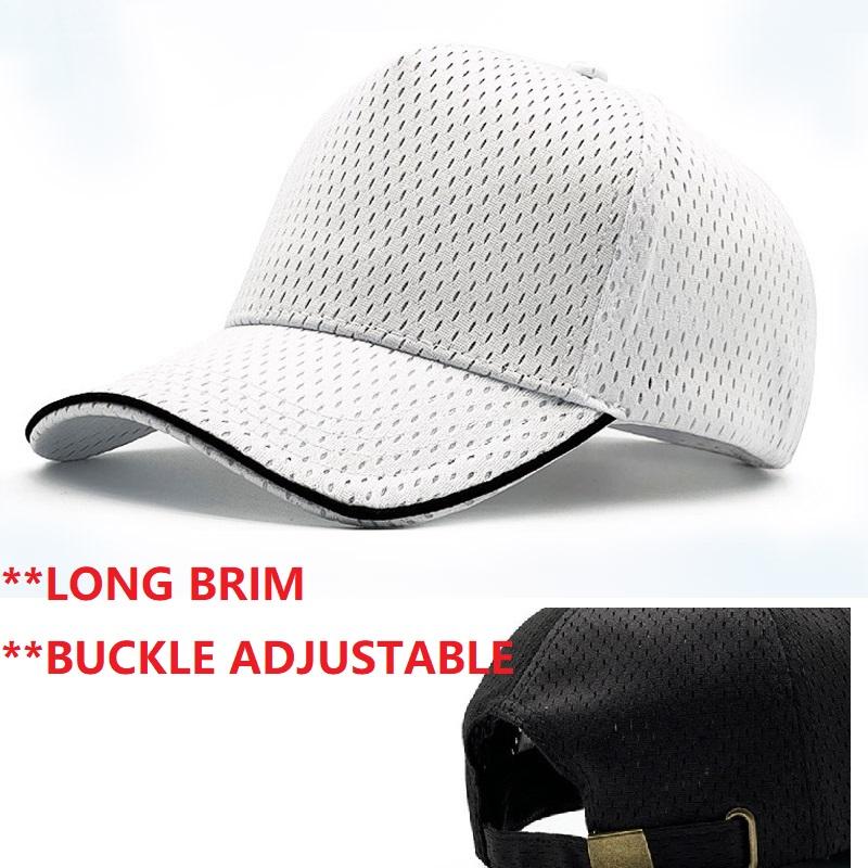 Spring Summer Mesh Baseball Cap for Men Women Big Head Trucker Cool Hat Plus Size Outdoor Sports Running Caps 56-60cm 60-65cm -