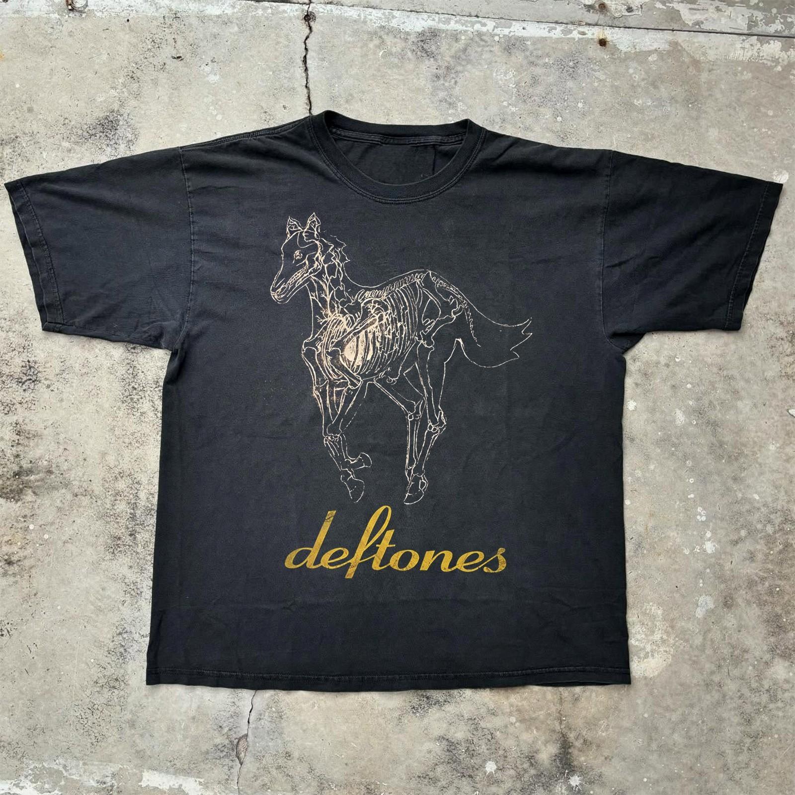 Deftones Skeleton Horse Alternative Metal Music Black T-shirt Size S-5XL XXXL