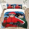 3pcs Dragon Ball Christmas Goku and Vegeta Quilt Cover Set - Soft and Cozy Bedroom, Guest Room and Dorm Decorative Bedding 3-Piece Set 1 Quilt Co