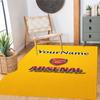 Arsenal Customizable Name Floor Mat Perfect for Living Rooms Hallway Playrooms Balcony Antislip Carpet Anime Office Decor