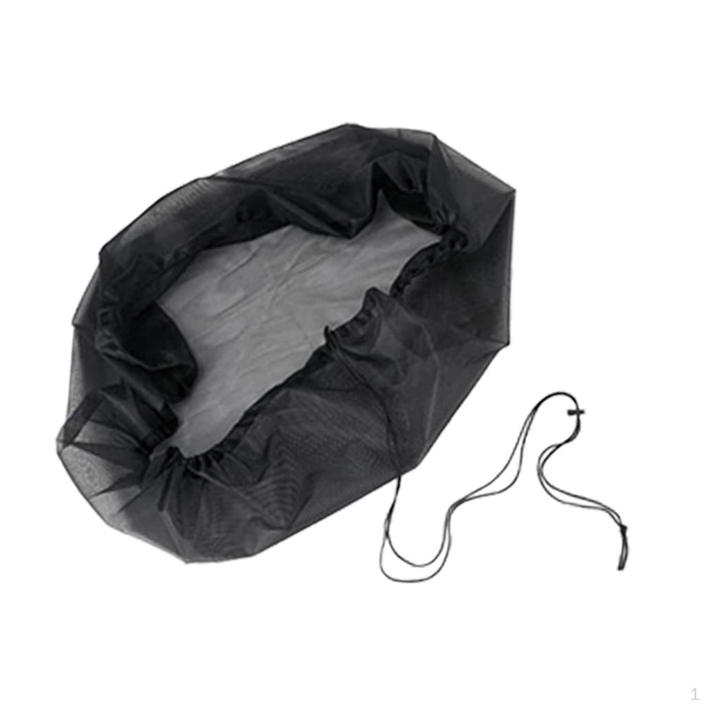 Svart nettingdeksel for regnvannstønner, samletønner, netting, justerbart vann