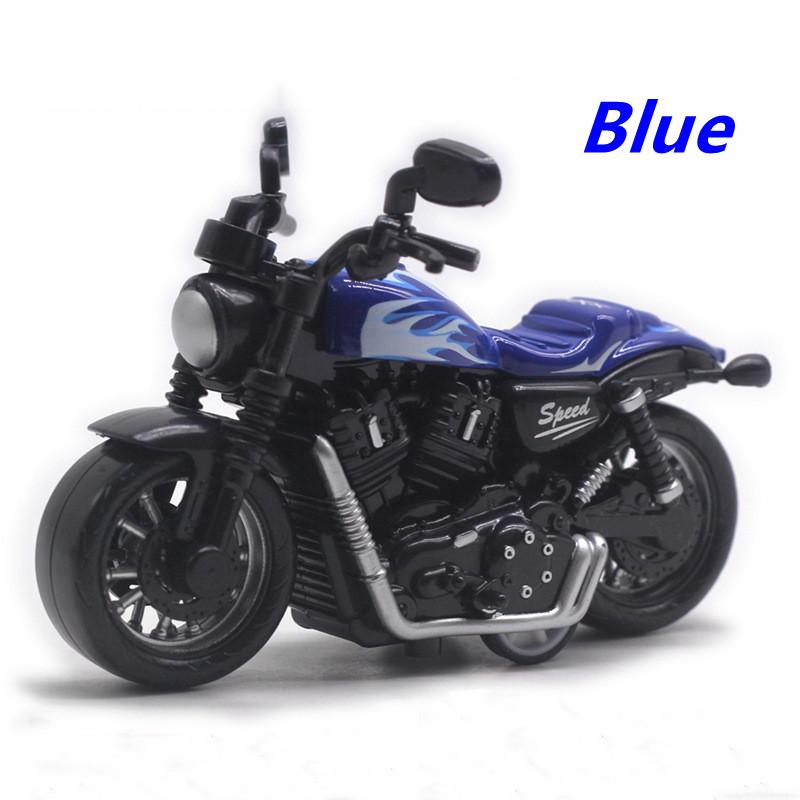 1/36 Alloy Motorcycle Model Decoration Locomotive Motorbike Toy Decor Simulation Racing Pull Back Car Children's Boy Toy Gift