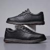 Spring and Autumn Men's Casual Board Shoes Breathable Soft Leather Handmade Men's Shoes Low-top Versatile Real Shoes
