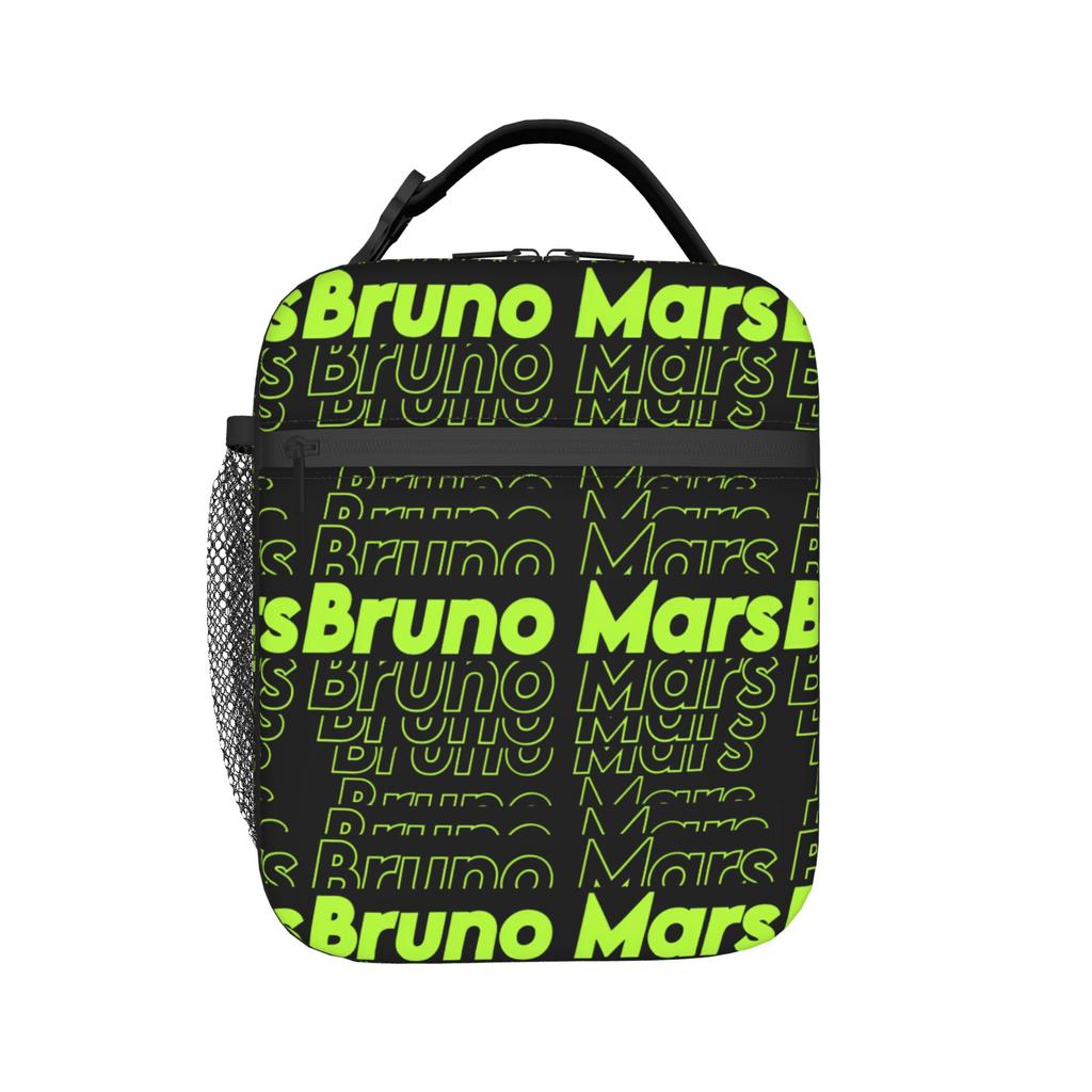 Benutzerdefinierte Bruno Mars Popmusik Isolierte Lunchtaschen für Camping Reise Sänger Wiederverwendbare Thermokühlbox Bento Box Unisex