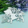Short Legged Puppy Design with Small Flowers Metal Cutting Dies DIY Scrapbooking Embossing Stencil Paper Craft Album Template