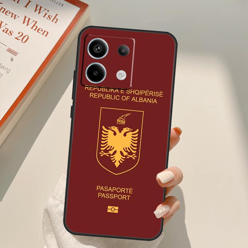 Albanian Flag Eagle Funda For Xiaomi Redmi Note 14 13 12 10 11 15 Pro Plus Case For Redmi 15C 10C 12C 13C 14C 15