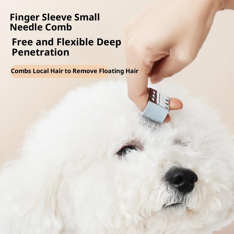 

Pet Mini Needle Cleaning Comb Dog Cat Easy Open Knots Remove Prune Hair Comb Portable Finger Comb Pet Clean Supplies onesize