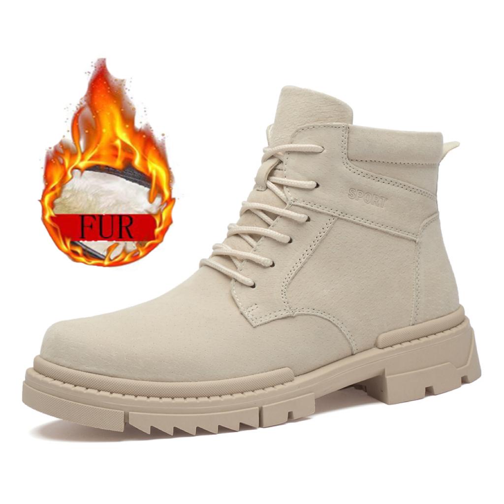 

Новые мужские ботинки из замшевой кожи для улицы, холодостойкие, точной работы, противоскользящие, износостойкие, на толстой подошве, удобные, ботинки спецназа 46