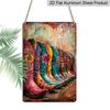 2D Flat, Colorful Cowboy Boots Aluminum Sign - Retro Western Wall Decor Western Home Decor, Cowboy Themed Room, Ranch Decor, Bar Decor, Man Cave