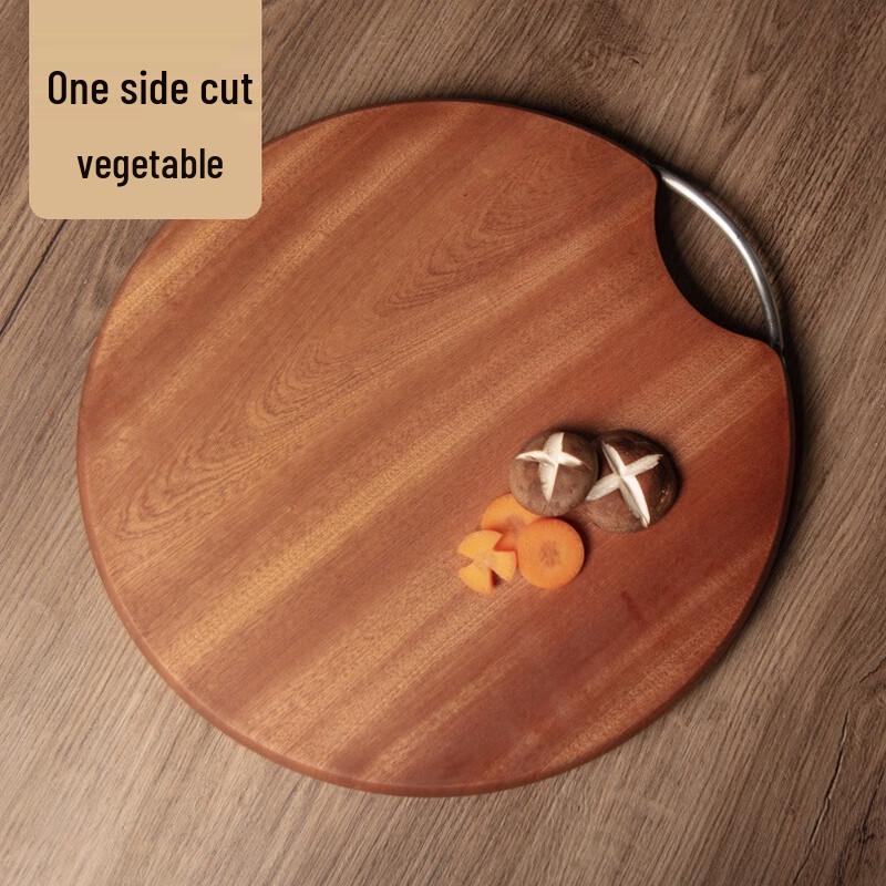 Xingchangwang Solid Wenge Wood Round Cutting Board