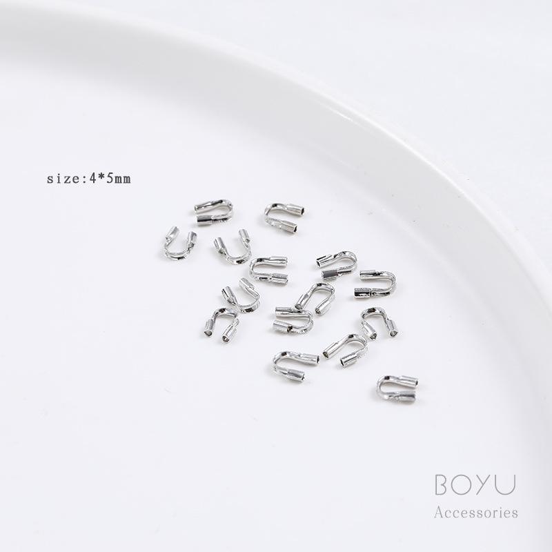 14K Gold Positionierverschluss Schließe Clip für DIY Perlenkette - Farbbeständige Perlenendkappe