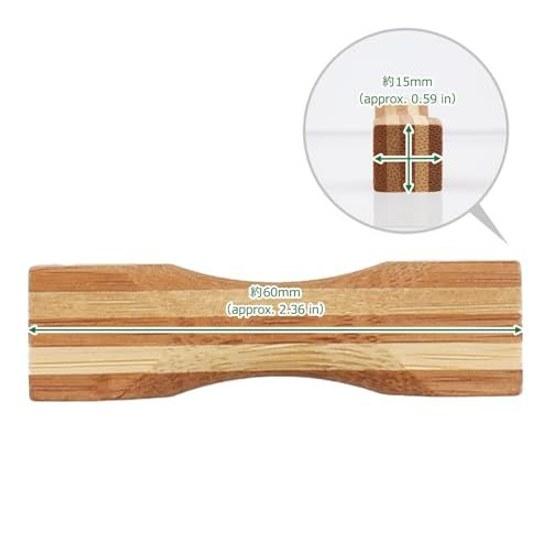 Morikuru Japanese-made chopstick rest bamboo tsuzumi 6cm Japanese style pillow holder TK03-18 set 2