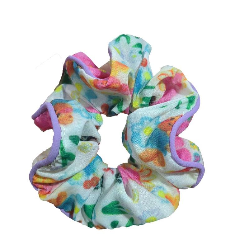 Mori Cute Sweet Hair Ring Floral Ball Head Large Intestine Rope Joker Elastic Hair Accessories Girls Hair Accessories