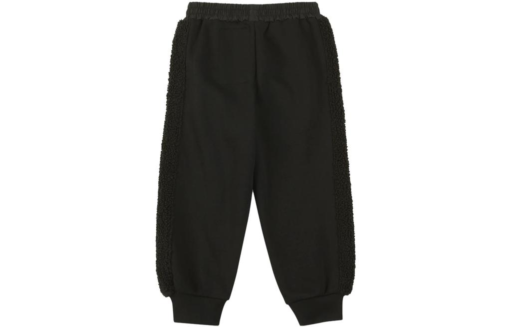 Nike Knitted Sweatpants Outdoor Adventure Logo Panel Fabric Fleece Lined Casual Black Infant And Toddler FZ9909-010