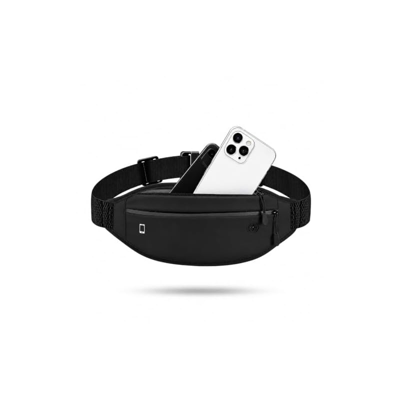 Waist Bag Running Pouch [2026 New Model Lightweight & Slim] Multifunctional Sports Pouch Smartphone Compatible Waterproof Elastic Unisex