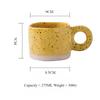 Ceramic Mug Ring Handle Korean Style Irregular Splash Ink Coffee Cups Home Office Handmade Breakfast Milk Tea Cup Drinkware Gift