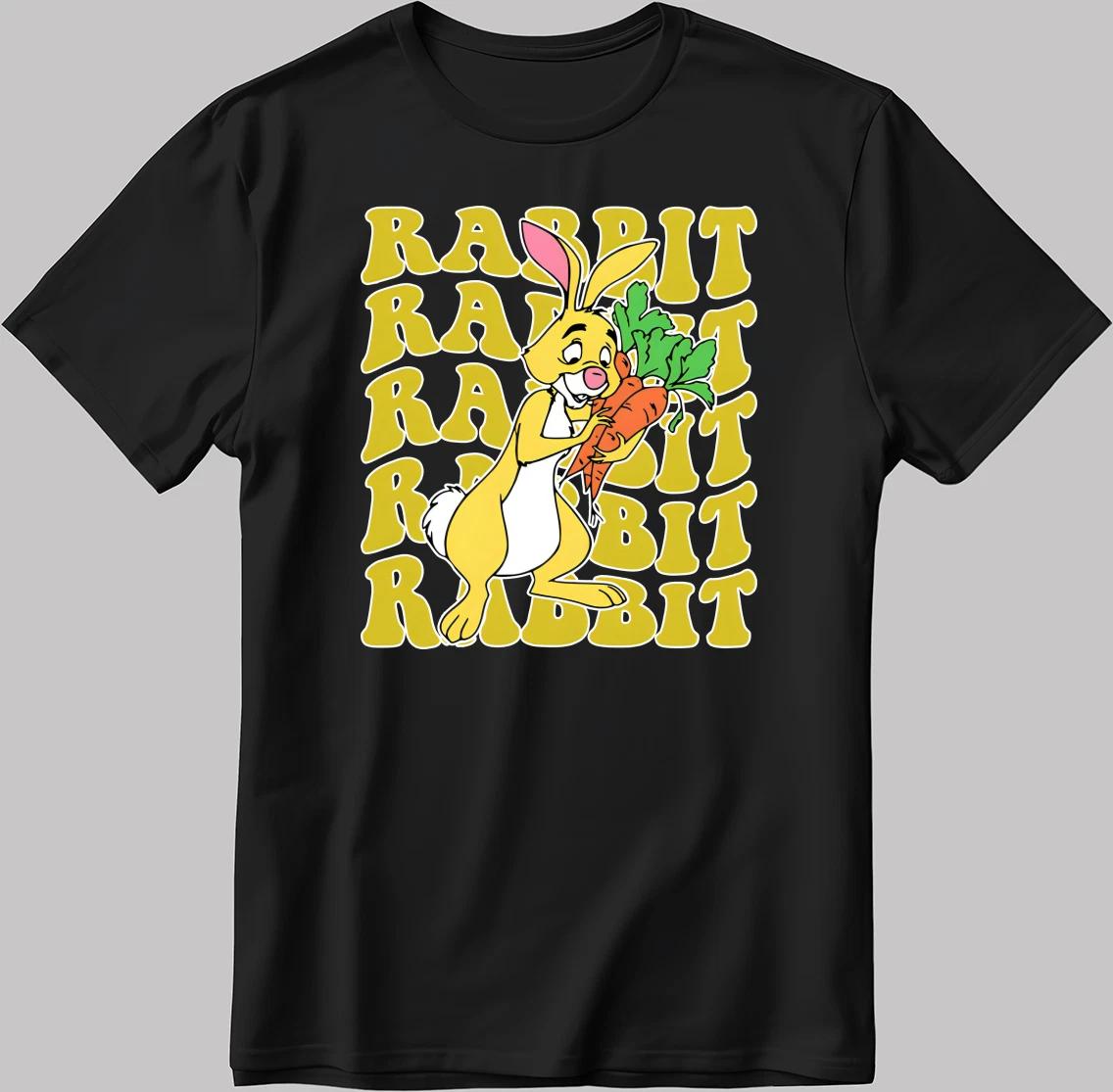 Winnie the Pooh Rabbit White-Black Men / Women T-Shirt AB154 S