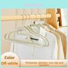 Modern Minimalist Plastic Hanger Pack With Nonslip Velvet Coating For Home Closet Organization