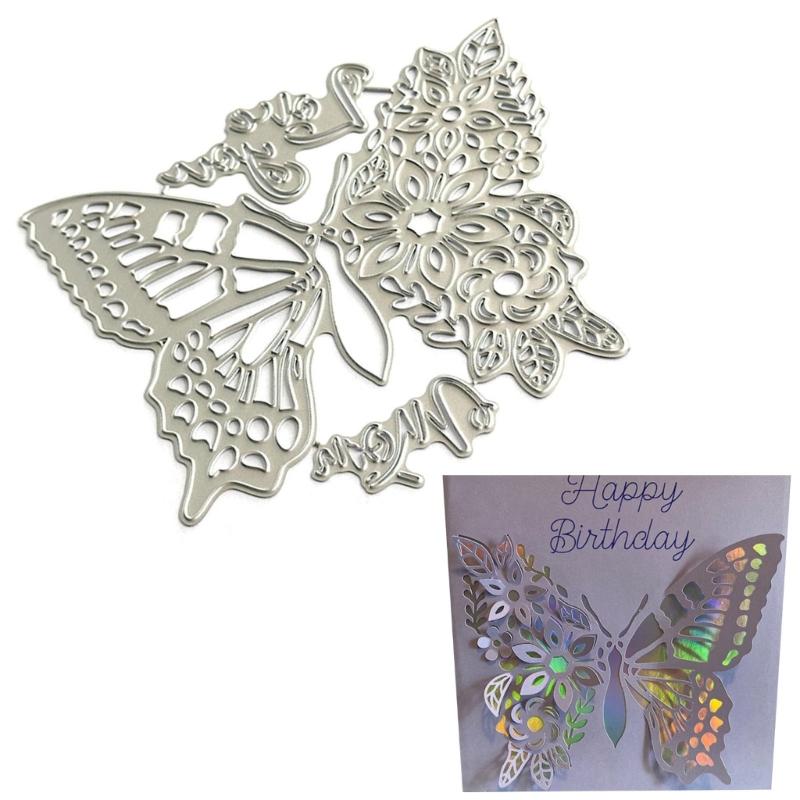 Butterfly Die Cut Stencils Scrapbooking Embossing Tool Carbon Steel Cutting Die for Scrapbooking Card Making Album