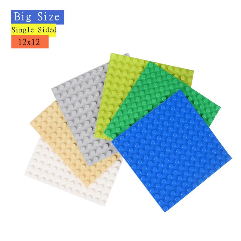 12x12 Noppen Einseitige Grundplatten Bausteine für Großformat-Steinset Ersatz-Grundplatte Duploed Steine