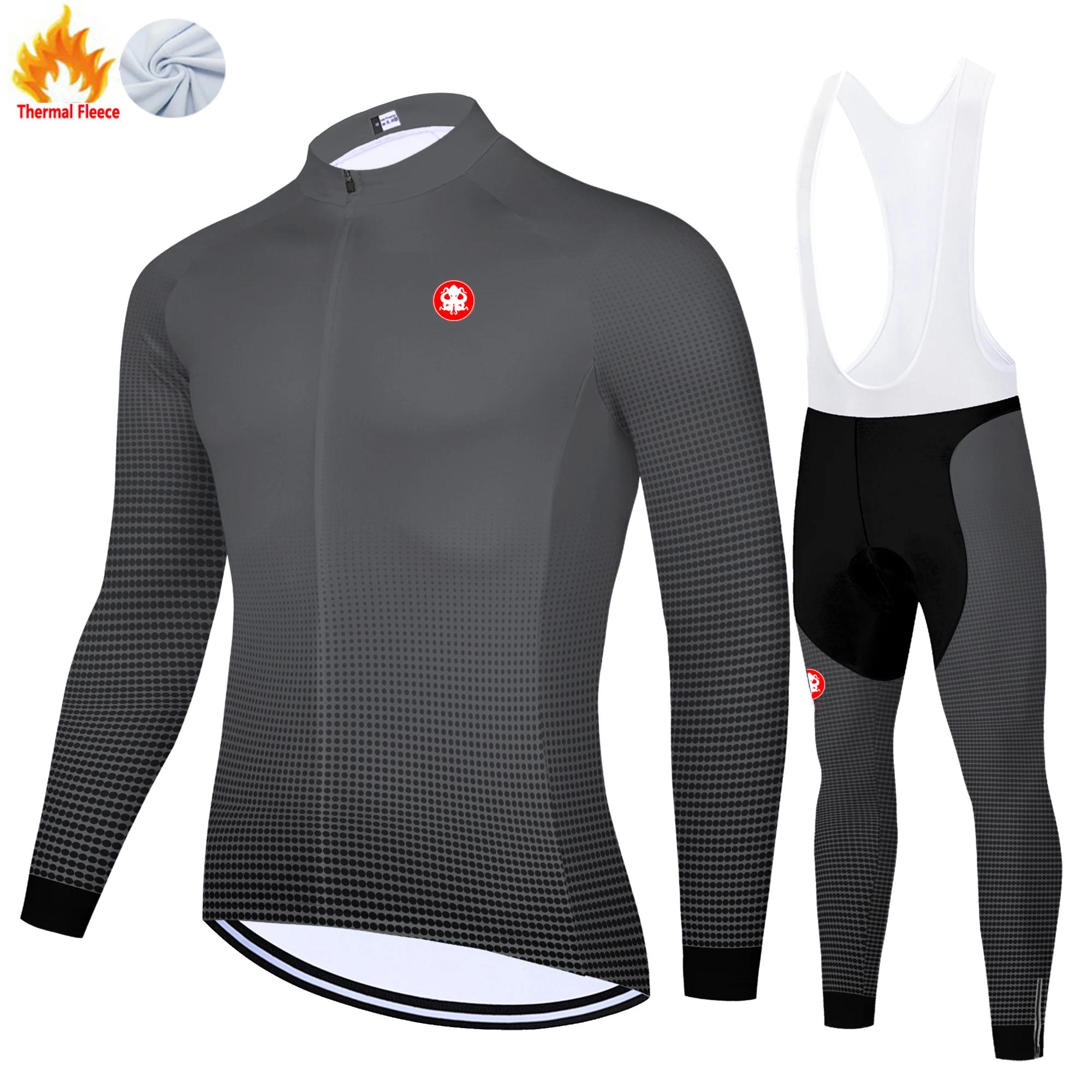 

Winter Thermal Fleece Conjunto Ciclismo Masculino Cycling Jersey Wielren Kleding Heren Ropa Mtb Hombre Tenue Velo 5XL