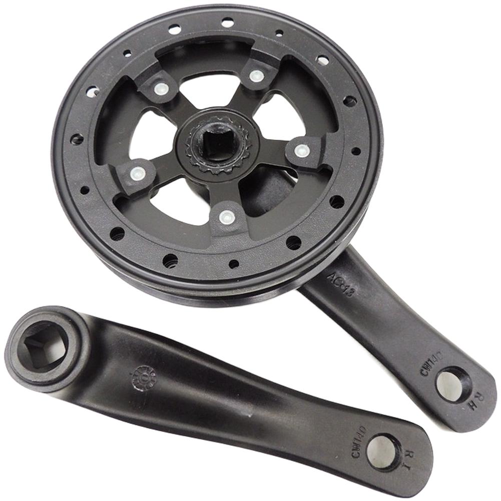 140mm Square Taper Crankset Aluminum Chainring 28/30/32T for Youth Folding Bike 30T