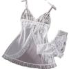 Women's Sexy V-neck Lace Camisole Pajama Set - Multicolor Lingerie