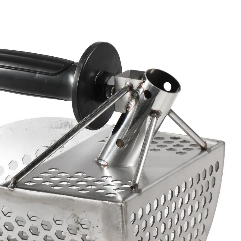 Detector de metale din oțel inoxidabil pentru nisip de plajă, lopată, lopată pentru nisip, detector de metale pentru detectarea metalelor, instrument hexagonal din oțel inoxidabil, vânătoare de comori