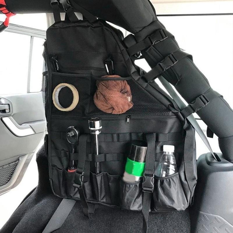 Roll Bar Storage Bag Cargo Organizer Bag Cage with Multi-Pockets for Wrangle