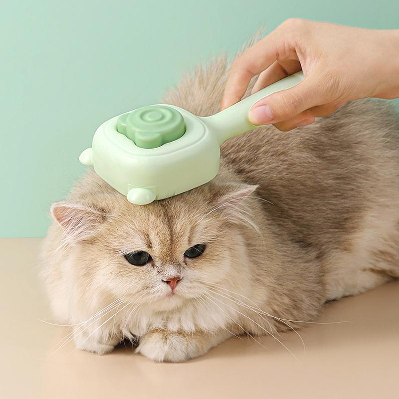 New Cat Needle Comb Bear Ear Pet Comb Hair Removal and Knot Comb Fashion Dog Cleaning Beauty Cat Comb Pet Supplies