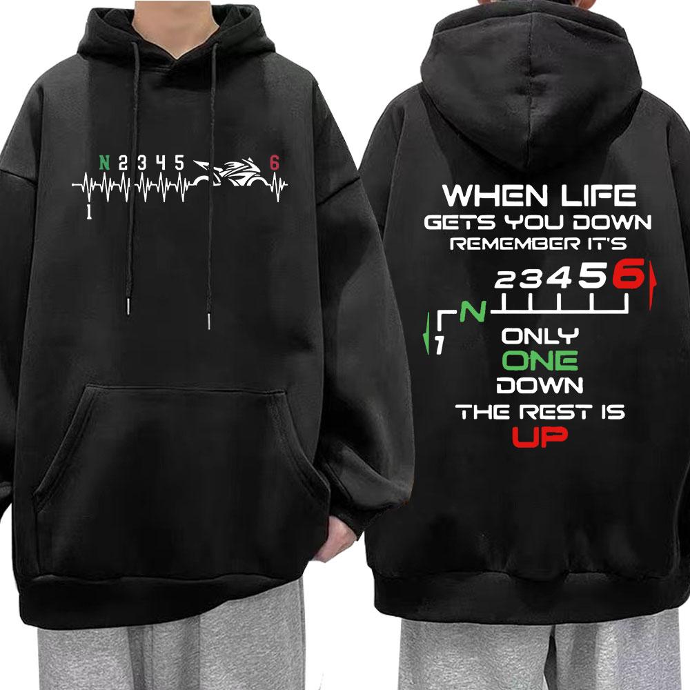 

1N23456 Забавная мотоциклетная экипировка Байкерские худи с сердцебиением Мужская женская одежда Оверсайз Толстовки с капюшоном и длинными рукавами Уличная одежда 3XL