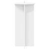 Plant Stand 2 Pcs White Ø40 X 80 Cm Engineered Wood