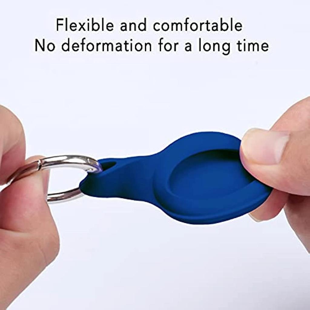 Cover for Apple Airtags Case Liquid Silicone Protective Shell Tracker Accessories Anti-scratch Sleeve Keychain Air Tag Case