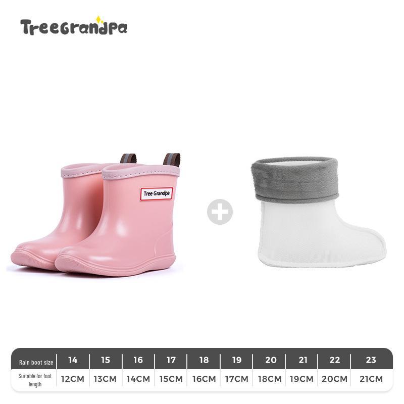 Children's Non-slip Lightweight Mid-calf Rain Boots - Soft Sole for Boys and Girls