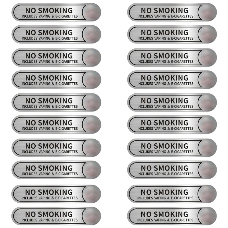 

Removable No Smokings Car Stickers Strong Adhesive For Vehicles Offices Commercial Areas PVC Warning Marker 1