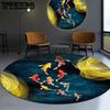 Circular Carpet Home Hanging Basket Rocking Chair Dirt Resistant Mat Living Room Anti Slip Carpet